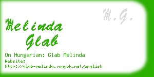 melinda glab business card